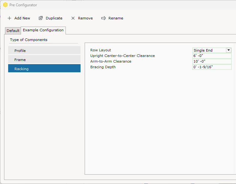 Pre Configurator Essential Cantilever Racking Configura Help Center