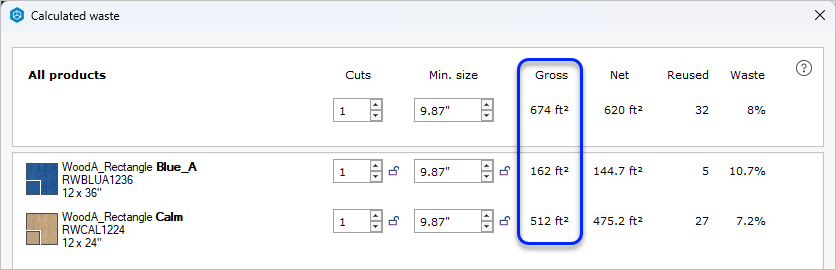 Calculating Product Waste – Configura Help Center