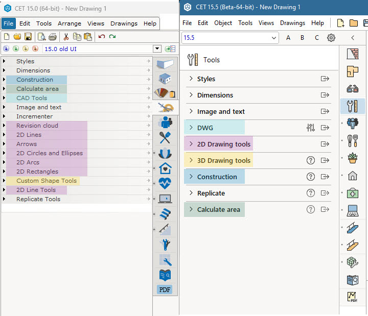 Tools Tab - old UI beside new UI.jpg