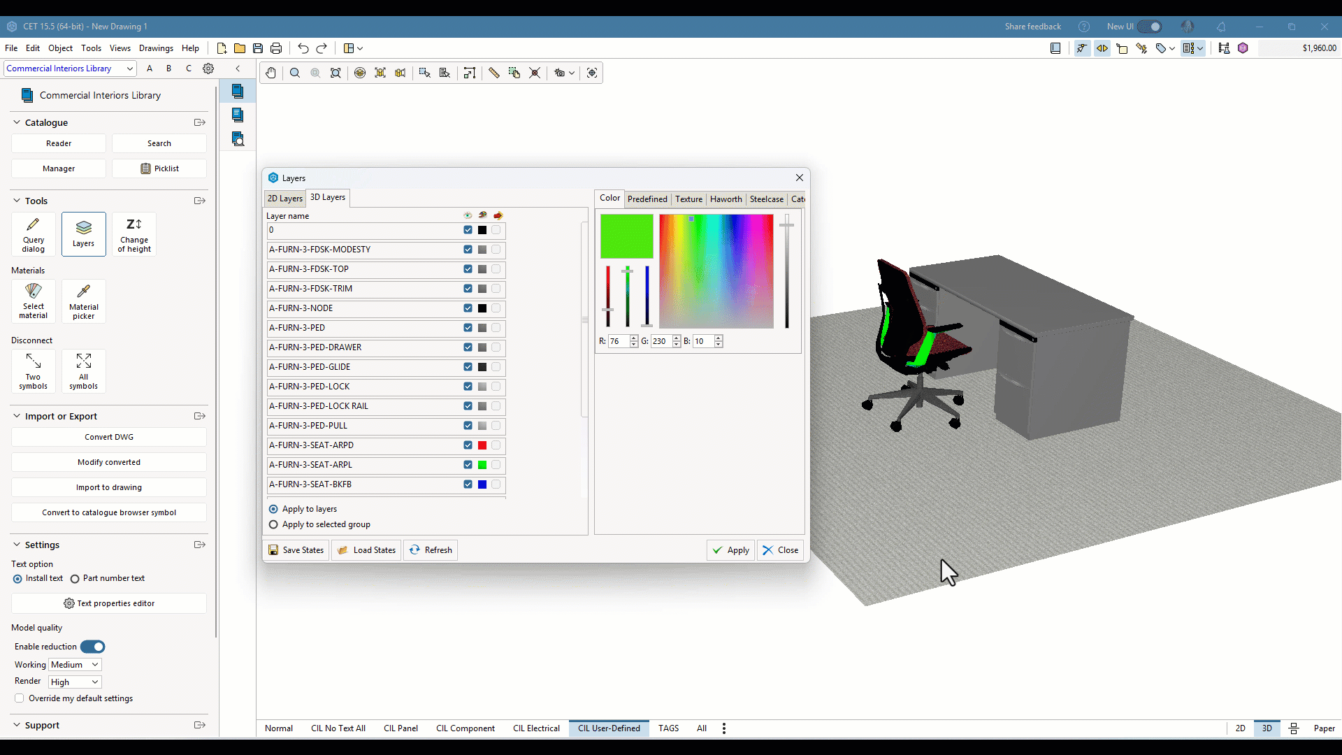 CIL 3D Material Apply to Layers.gif
