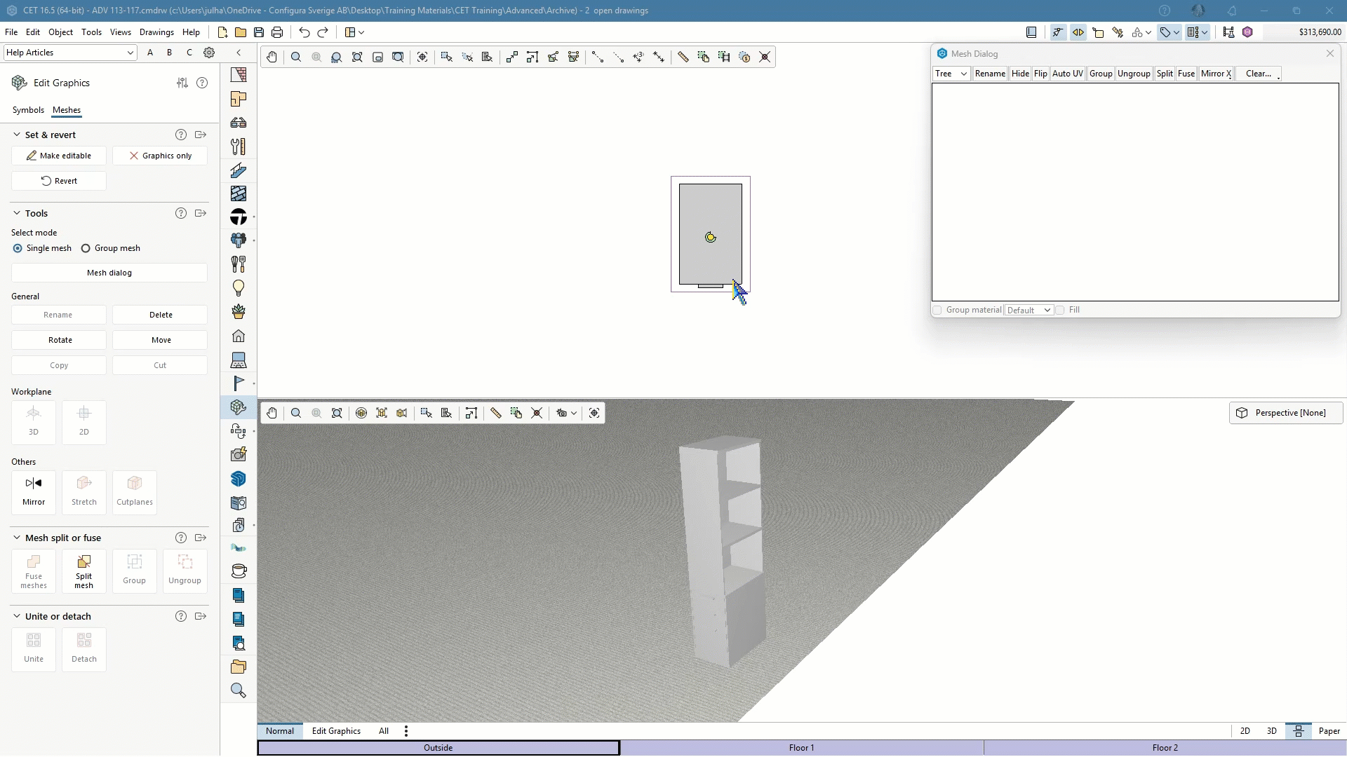 Edit Graphics Meshes Cut Buttom Move.gif