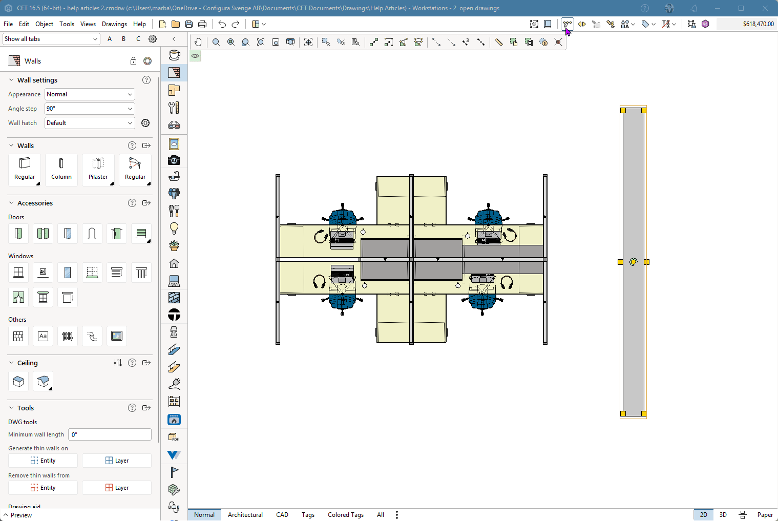 GIF_Quick measure tool changing selected object.gif
