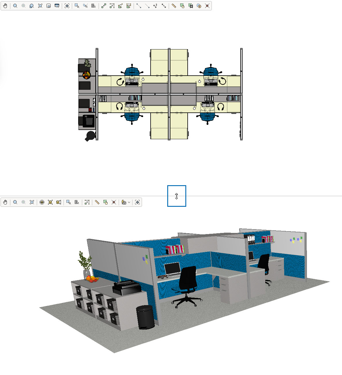 Split screen - resizing the 2D_3D view.jpg