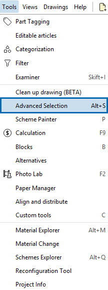 Advanced selection Tools menu.jpg