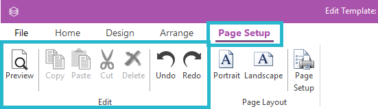 Page Setup Menu Edit tools.png