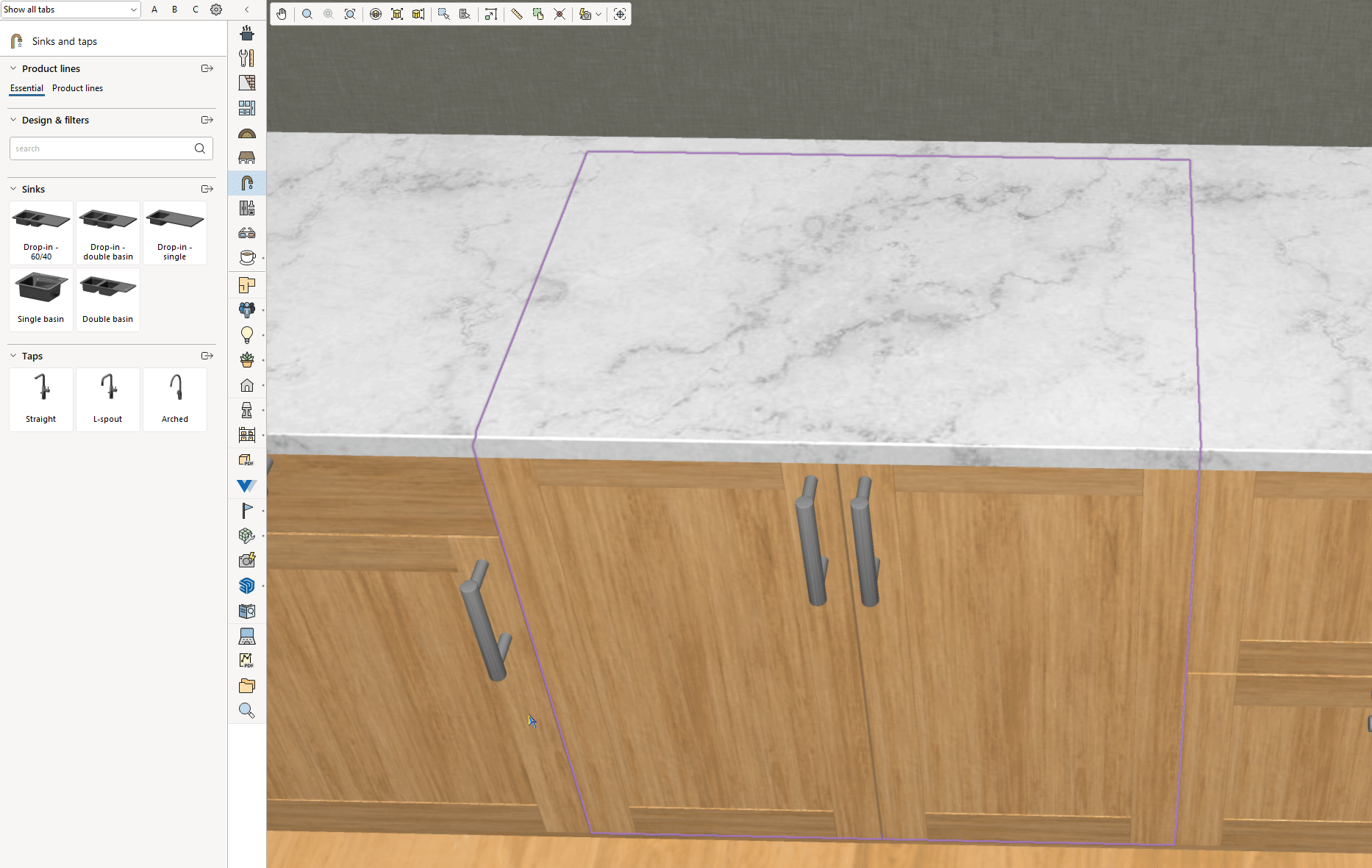 GIF_apply sink and tap Ess Kitchen EU.gif